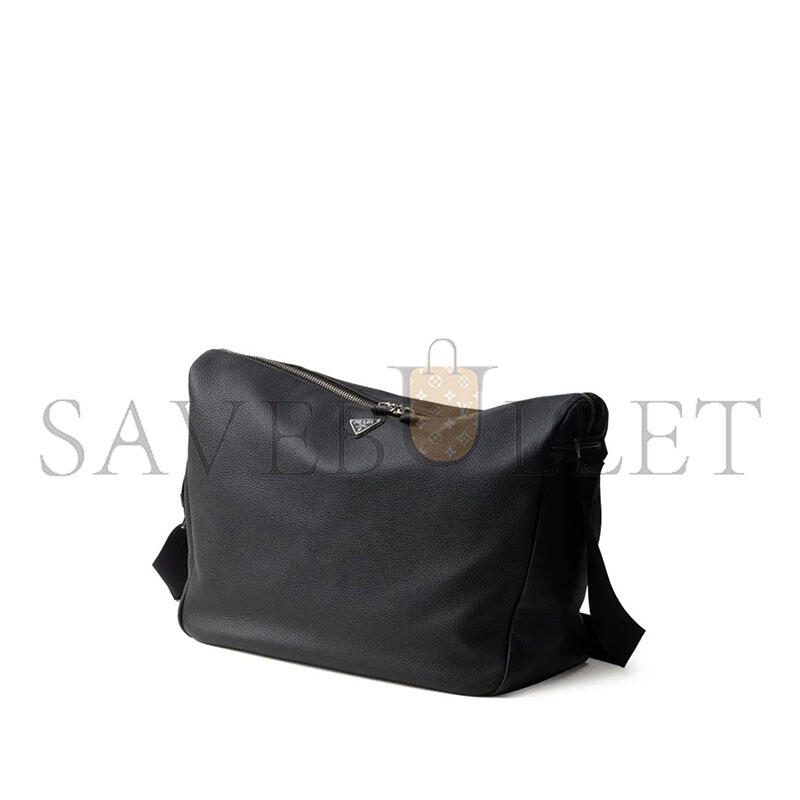 PRADA LEATHER SHOULDER BAG 2VH185 (43*32*18cm)